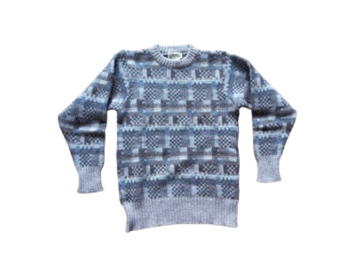 Shetland pure new wool Scotland Edinburgh sweater sweter XS , 86 cm / 34 ''