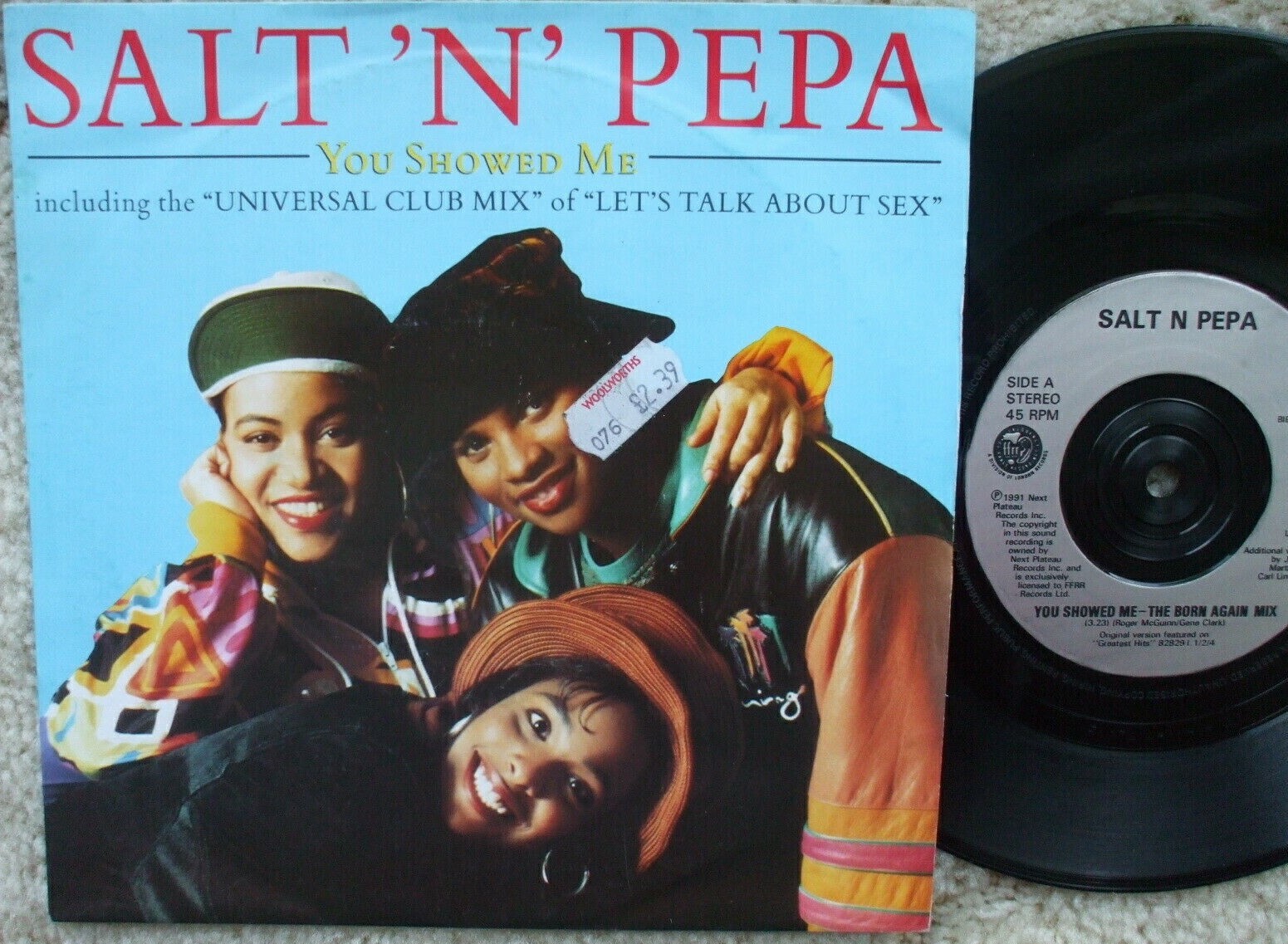 Salt N Pepa - You Showed Me / Lets Talk About Sex UK 45 + Picture
