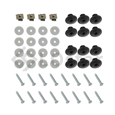 Rear Heavy Duty Wheel Well House Liner Kit For 2021-25 Ford F-150