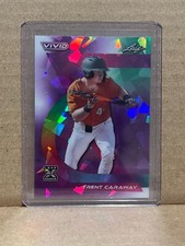 Trent Caraway 2024 Leaf Vivid Baseball 1/1 Pre Production Proof