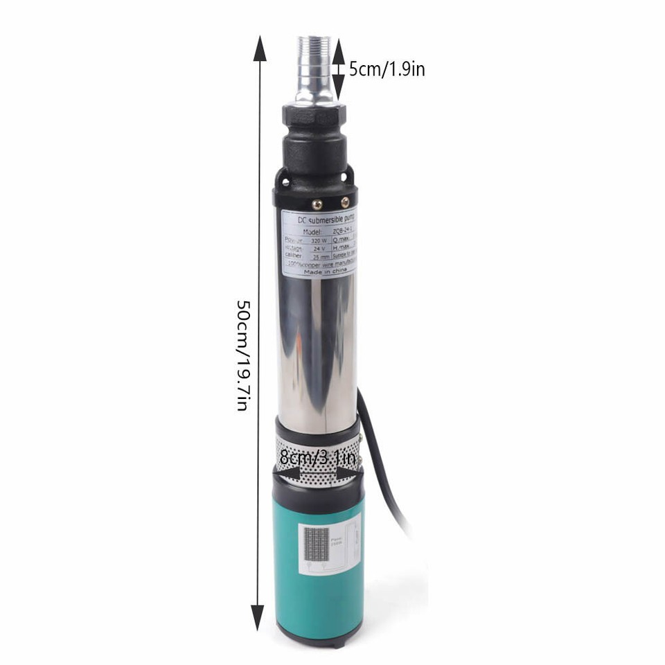 320W DC 24V Solar Water Powered Pump Submersible Bore Hole Deep Well 320w dc 24v solar water powered pump submersible bore hole deep well
