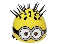 Despicable Me Minions Kids Bike Helmet. 3d Rubber Flexible Spikes 52-54 Cm Despicable Me Minions Kids Bike Helmet. 3d Rubber Flexible Spikes 52-54 Cm
