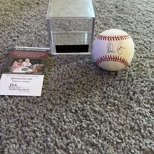 Nolan Ryan autographed baseball Certified And It Is A MLB Ball