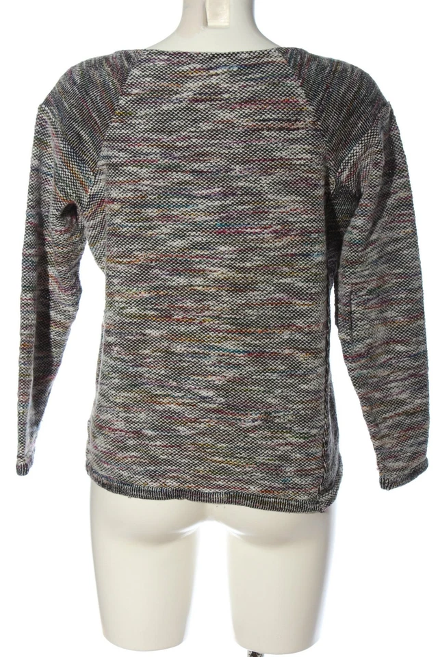 VOLCOM Rundhalspullover Damen Pullover Gr. DE 40 weiß-schwarz-pink Casual-Look - Bild 2 von 4