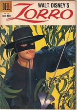 Walt Disney's Zorro Four Color Comic Book 976 Dell Comics 5th Disney 1959 NICE