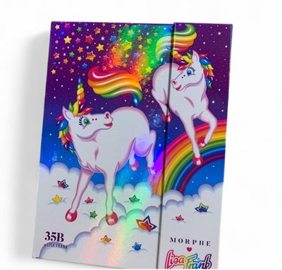 NEW Morphe X Lisa Frank 35B Artistry Eyeshadow Palette Unicorn Prancing (VC570)