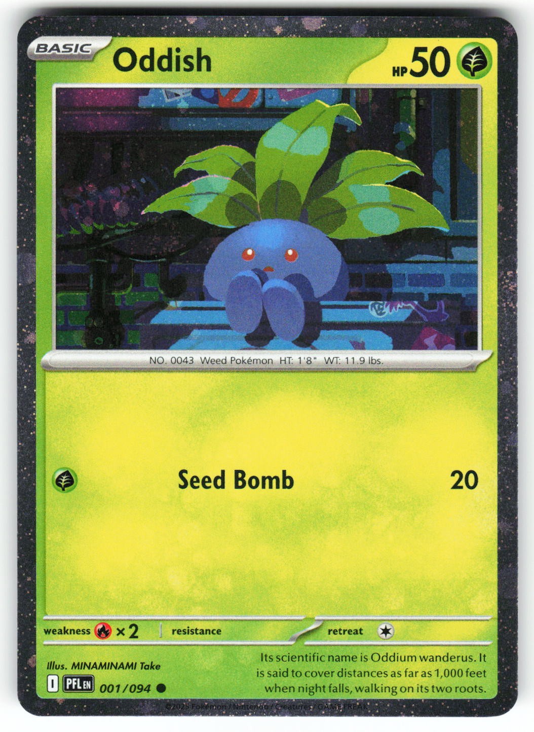 Oddish 001/094 PFL Common Pokemon Near Mint