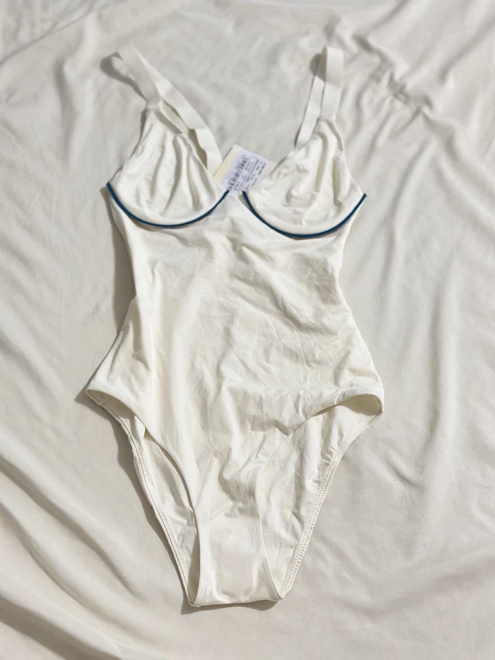 NUEVO CON ETIQUETAS La Perla Blanco Cuello en V Traje de Baño/Traje de Baño Una Pieza/Body/Cobertura Completa Foto 3 de 4