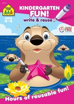 School Zone School Zone Kindergarten Fun! Write & Reuse Workbook (Taschenbuch)