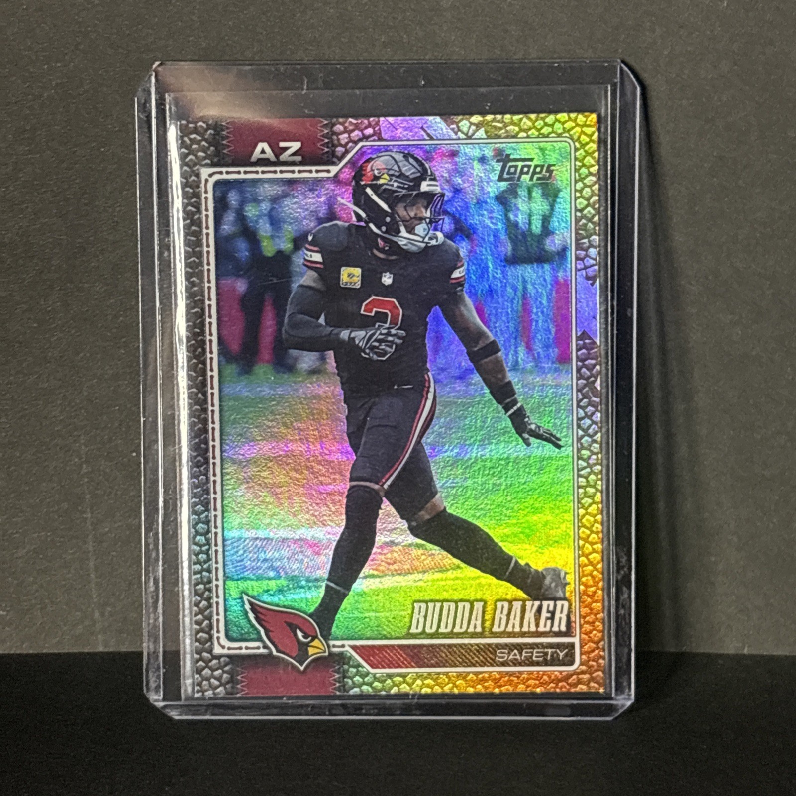2026 Topps Flagship Budda Baker Pigskin Refractor Arizona Cardinals
