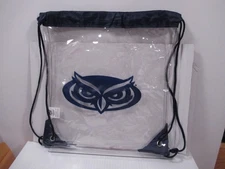 Clear Cinch Pack Backpack Drawstring Bag Football Stadium Event FAU Logo
