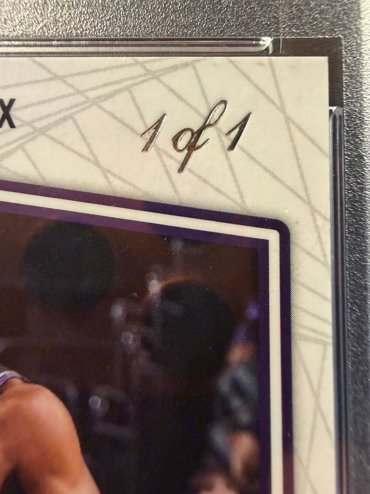 2023-24 Donruss Optic DE'AARON FOX 1/1 GOLD VINYL PRIZM OPTI-GRAPHS AUTO PSA 10 view 3
