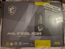 MSI MAG A750GL 750W Full Modular 80+ Gold PCIE 5.1 ATX 3.1 Power Supply PSU