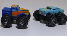 2 Vintage 1987 Micro Machines Tuff Trax Lot Of 2 '57 Ranchero, Monster Truck