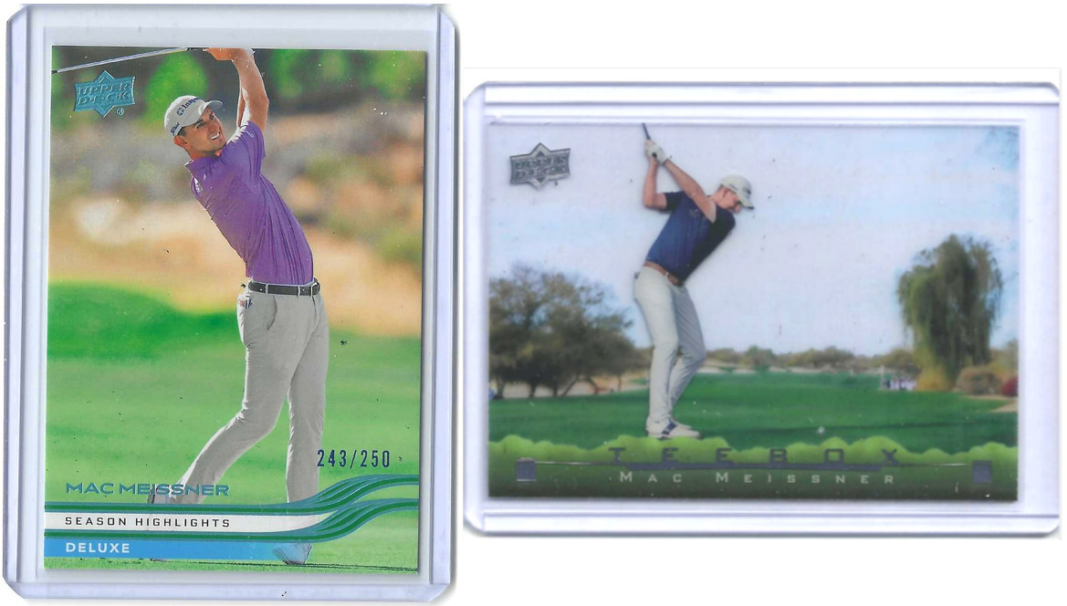 2026 UPPER DECK GOLF #T-7 TEE BOX  & Blue DELUXE /250 Mac Meissner Case Hit SP!