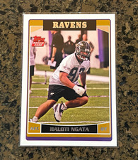 Haloti Ngata Topps 2006 Topps RC Rookie #312 Baltimore Ravens NFL Card. rookie card picture
