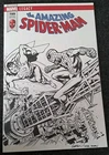 SUPERMAN VS SPIDER-MAN ORIGINAL ART HOMAGE  ONE-OF-A-KIND JOHN WATSON. FREE P&P.