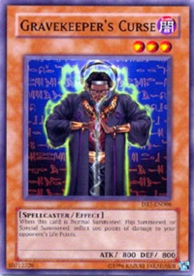 Gravekeeper's Curse - DR1-EN008 - Common - Unlimited Edition - Moderately Played