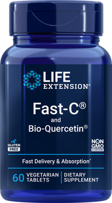 Life Extension Fast-C  and Bio-Quercetin Phytosome 60 Veg Caps( EXP 11/2026)