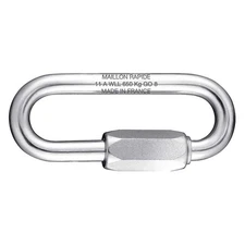 MAILLON RAPIDE 7350F-1/4" PK 10 Connecting Link,1/4 in,880 lb Load Cap 49JU61