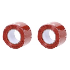 2 Pieces Flexible Rubberized Waterproof Tape Hose Repair Self Adhesive Leak