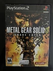 Metal Gear Solid 3 Snake Eater Sony PlayStation 2 PS2