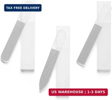 3 Pack Crystal Glass Nail File with Case, Professional Nano Glass Nail Files for