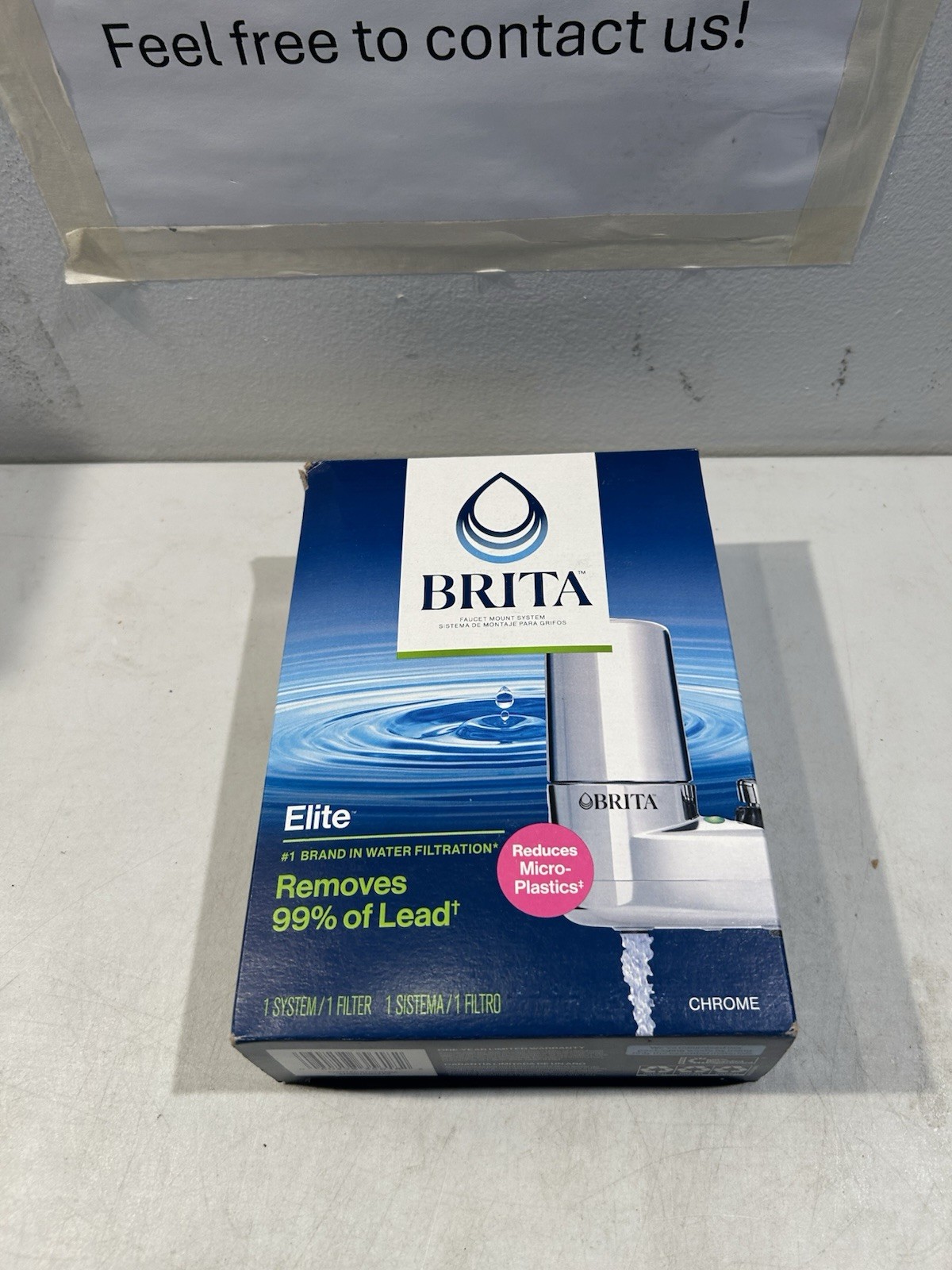 Brita Tap Water Faucet Filtration System - Chrome: Filters C