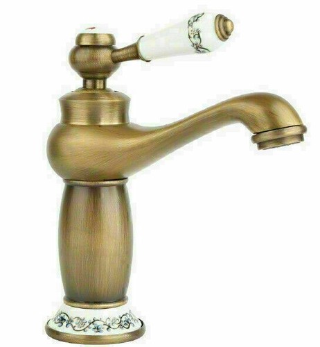 Einhebelmischer Wasserhahn Retro Nostalgie Küchearmatur Bad Waschbecken Armatur