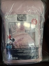 Franco Disney Minnie Mouse 7 Piece Full Comforter  Sheet Set Pink NIB