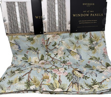 New Envogue Floral Tree Birds Drapes Curtains Panels 37" x 96' Set of 4