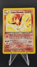 Pokémon Neo Destiny Light Flareon TCG 1st Edition Card 46/105 Mp (Corner) on eBay