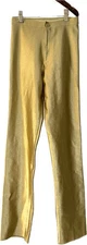 Vintage 80’s Fredericks Of Hollywood Spandex Disco Pants Gold Color Rare
