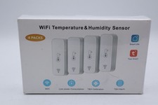 4 Pack WiFi Bluetooth Temp Humidity Sensor - Smart Scene Indoor Alexa Google