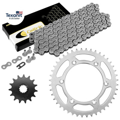 Drive Chain & Sprockets Kit Compatible with Suzuki DR350SE 1997-1999 / DR-Z400S