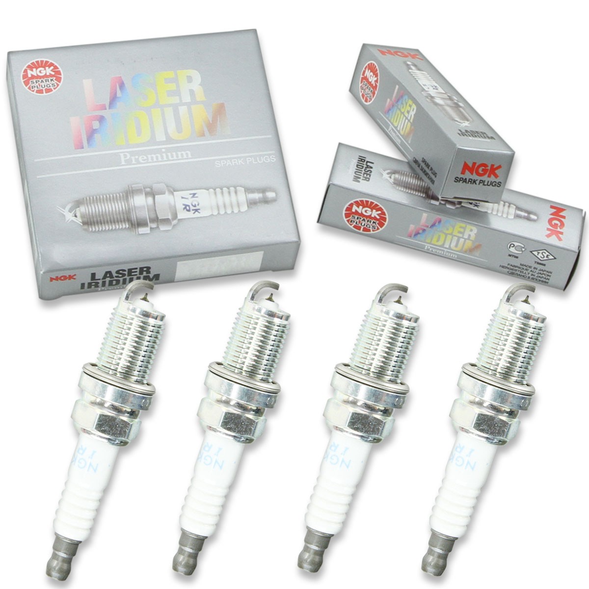 4 pcs NGK Laser Iridium Spark Plugs for 2007-2010 Acura CSX 2.0L L4 - Engine dv