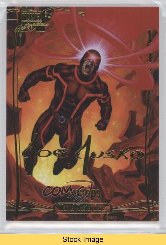 2016 Marvel Masterpieces Gold Foil Signature Series Level 3 Cyclops #79 READ 6u3