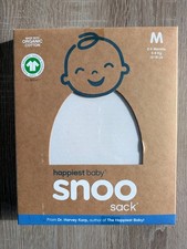SNOO Sleep Sack Swaddle Happiest Baby Organic Cotton Cream Medium 2-4 Months