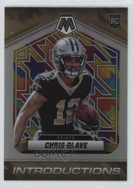 2022 Panini Mosaic Introductions Silver Prizm Chris Olave #I-7 0w90