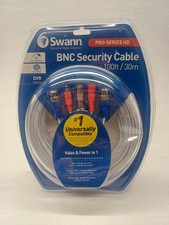 Image of Swann BNC CCTV Security Camera DVR Data Power Extension Cable 30m/100ft