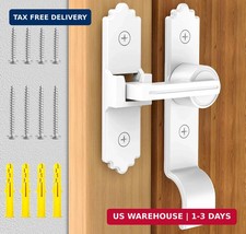 90/180 Degree Barn Door Latch, Heavy Duty Hardware Sliding Screen Door Lock, Sli