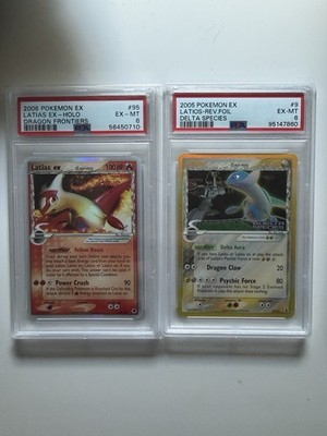 Latias EX Delta Species 95/101 PSA6 Dragon Frontiers and Latios delta species 