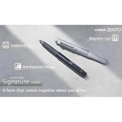 Uni-ball One Zento 0 38mm Signature Silver Ballpoint Pen NEW | eBay