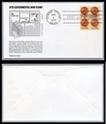 US FDC # 1734 13c Indian Head Penny  Aristocrat block L.Cancel 1978, 9Q129