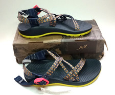 Chaco ZX1 Ecotread Kid's Youth Sandals Black Yellow Crest Citrus Size 3