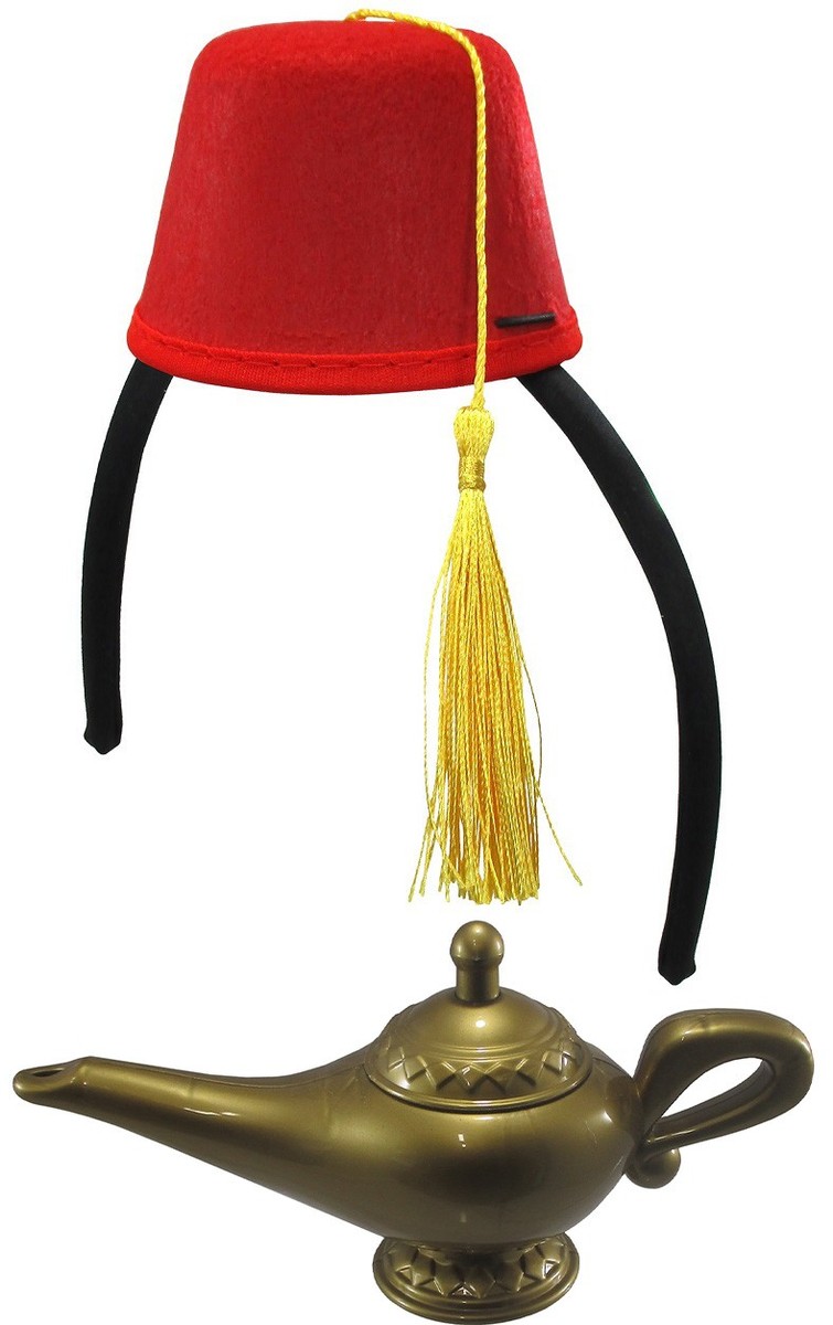 Cappello Tarboosh Per Feste, Taglia Adulto, Rosso In Feltro, Stile - Foto 4