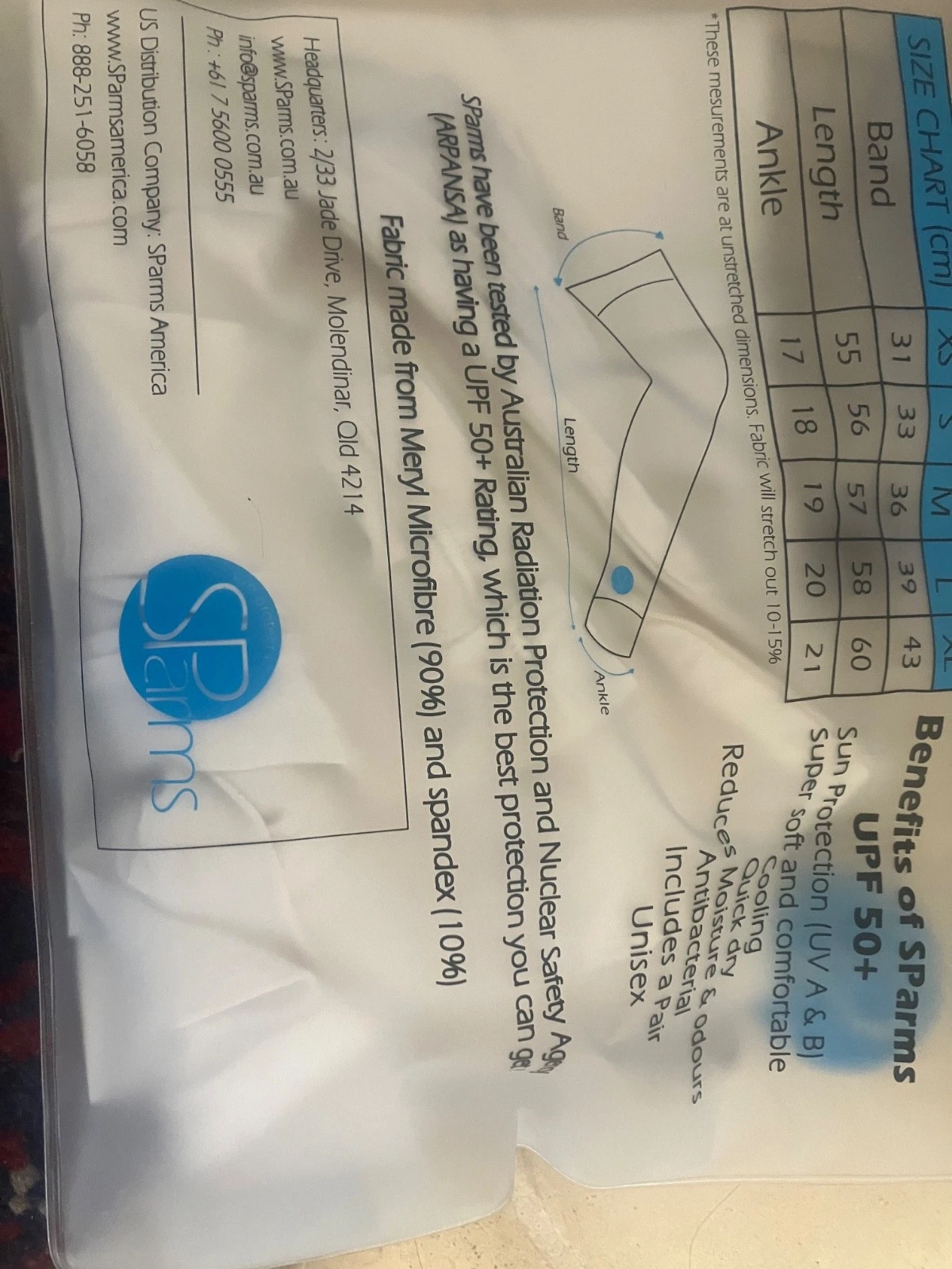 SParms Sun Protection Unisex UV Cooling Golf Outdoor Leg Sleeves White UPF50+
Opens in a new window