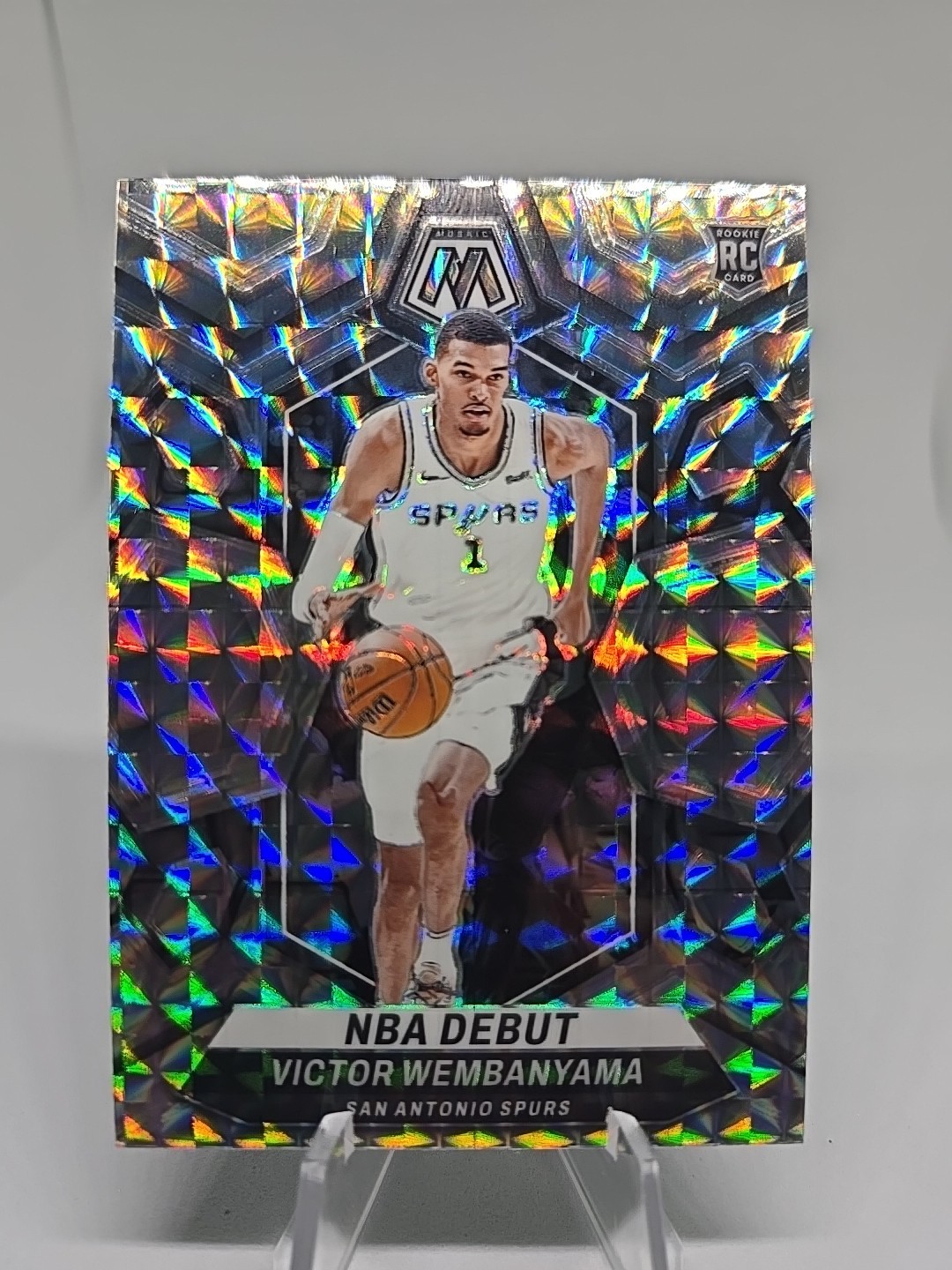 2023-24 Panini Mosaic - NBA Debut Victor Wembanyama #257 Mosaic Prizm (RC)