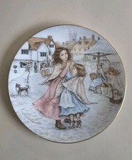 Royal Worcester "A Christmas Wish" NSPCC Christmas Plate 1988 210mm VGC