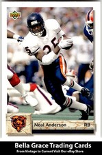 1992 Upper Deck #256 Neal Anderson Chicago Bears NFL Football
